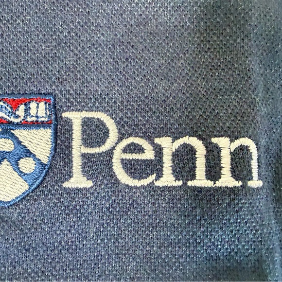 Peter Millar UPenn Crown  1/4 Zip Pullover Univ. Pennsylvania Medium NEW 1714 - Picture 2 of 5